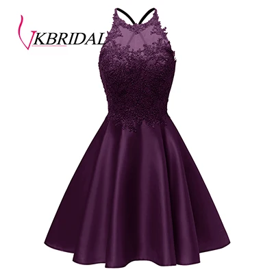 Grape VKbridal разноцветное переливающееся платье с блестками для выпускного вечера крест черный Выпускной Sweeth 15 Короткие платья блестящие платья для выпускного вечера - Цвет: Grape