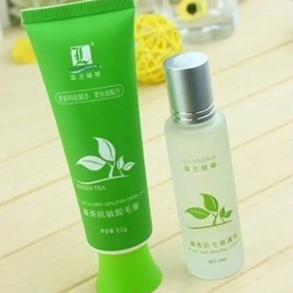 

For Luran Pagina Green Tea Hair Removal Cream Combination Set Of Armpit Hair Leg Hairs Armpit Male And Female Yin Special