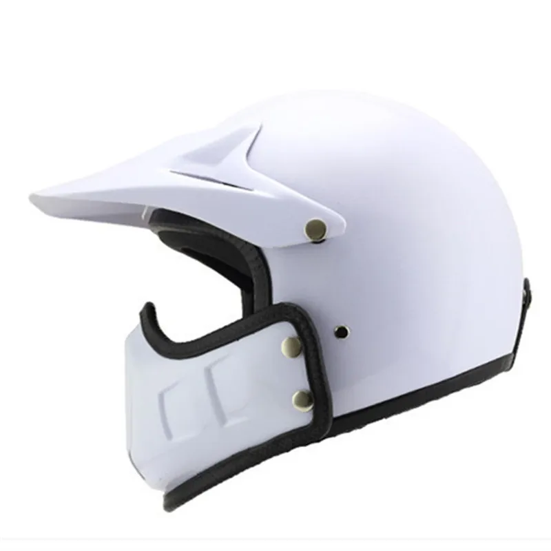 Motorcycle Vespa Helmet Vintage Open Face 3/4 Helmet Inner Visor Motocross Jet Retro Capacete Casque Moto Helmet Dot  White enlarge