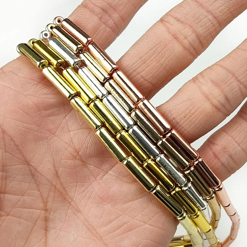 Бусины из гематита с длинным цилиндром 13 х4 мм|Бусины| |