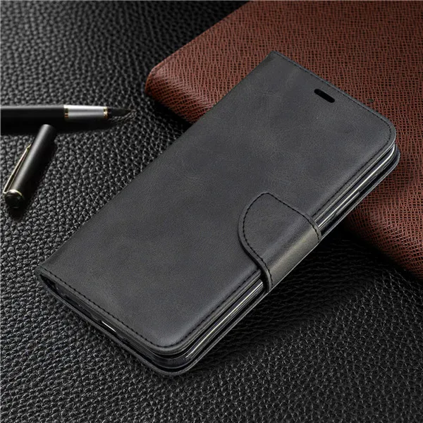 Кожаный флип-чехол для iPhone X Xs Xr Max XI XIR XSMAX Fundas Capa Wallet Stand чехол для iphone 8 7 6 6s Plus 5 5S coque - Цвет: Black