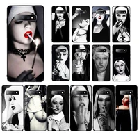 maiyaca sister style nun sexy girl phone case for samsung s10 21 20 9 8 plus lite s20 ultra 7edge