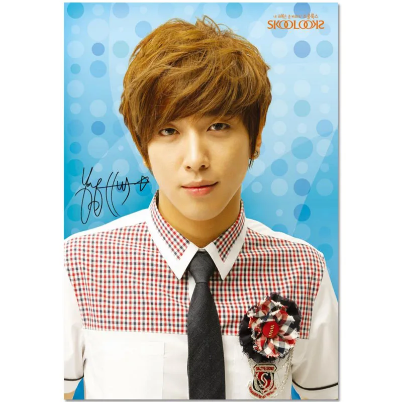 

Custom Canvas Decor Jung Yong Hwa Actor Colorful Wall Fabric Posters And Prints Home Decor Painting 20x30cm,27x40cm