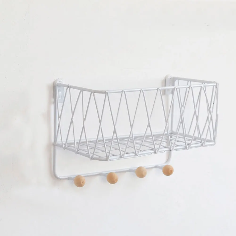 Полка для хранения косметики железная декоративная настенная полка кухни