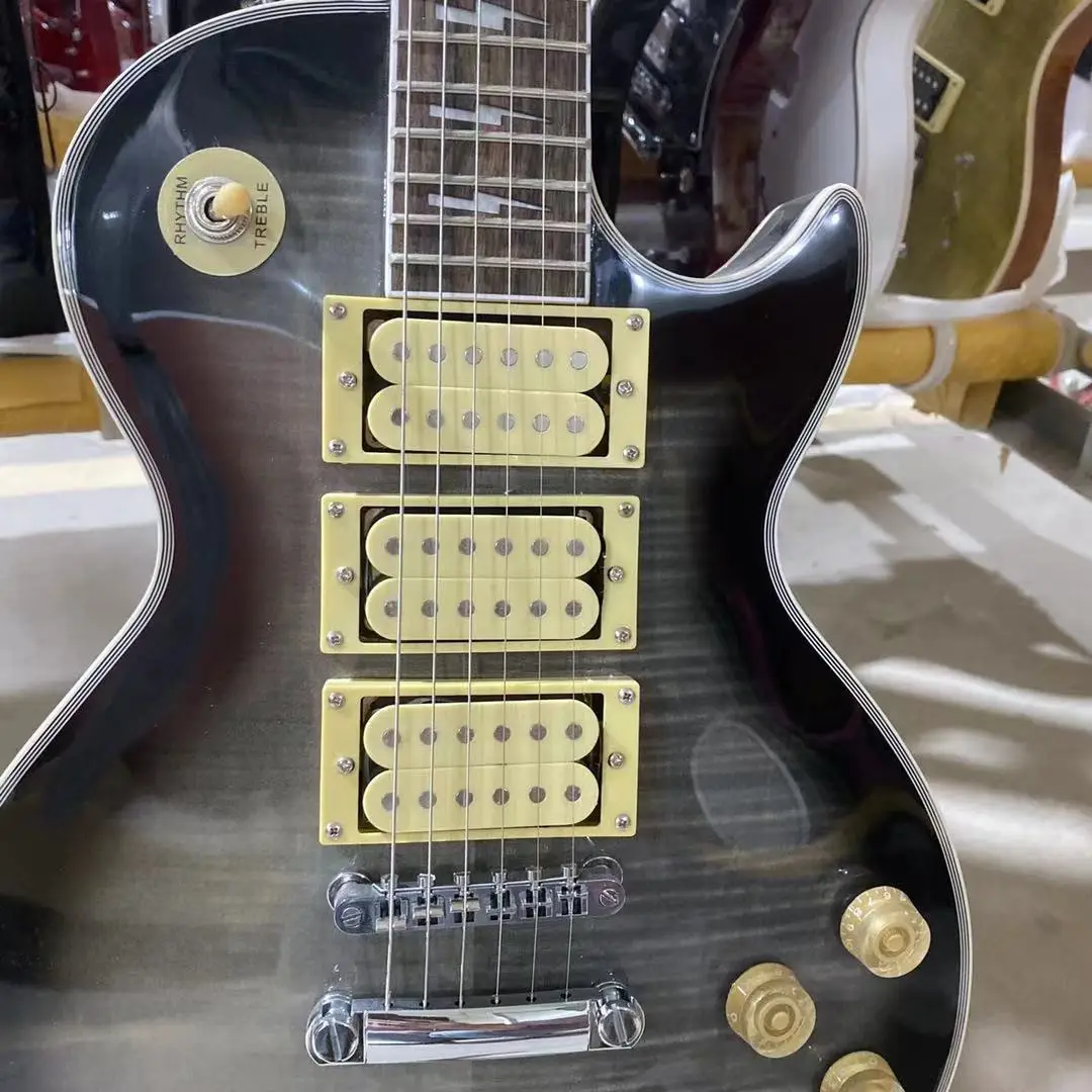 Ace Frehley Custom Electric Guitar Humbucker Pickups красное дерево гриф Body Высокое качество Бесплатная