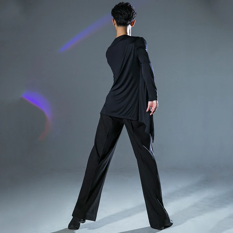 Мужские брюки для латиноамериканских танцев тренировочные костюмы современных
