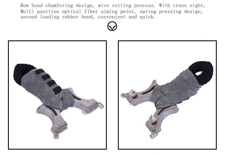 Новинка Охотник Рогатка быстрое давление 304 нержавеющая сталь Оптическое