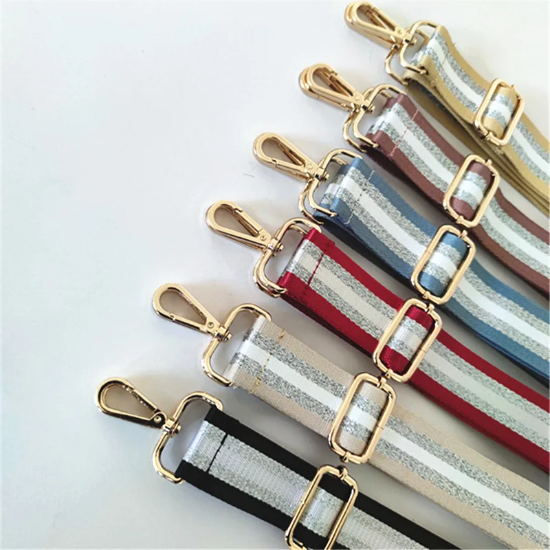 

Female Messenger Bag Strap Contrasting Bright Line Crossbody Bag Strap Replacement Belt Adjustable Wide Shoulder Strap
