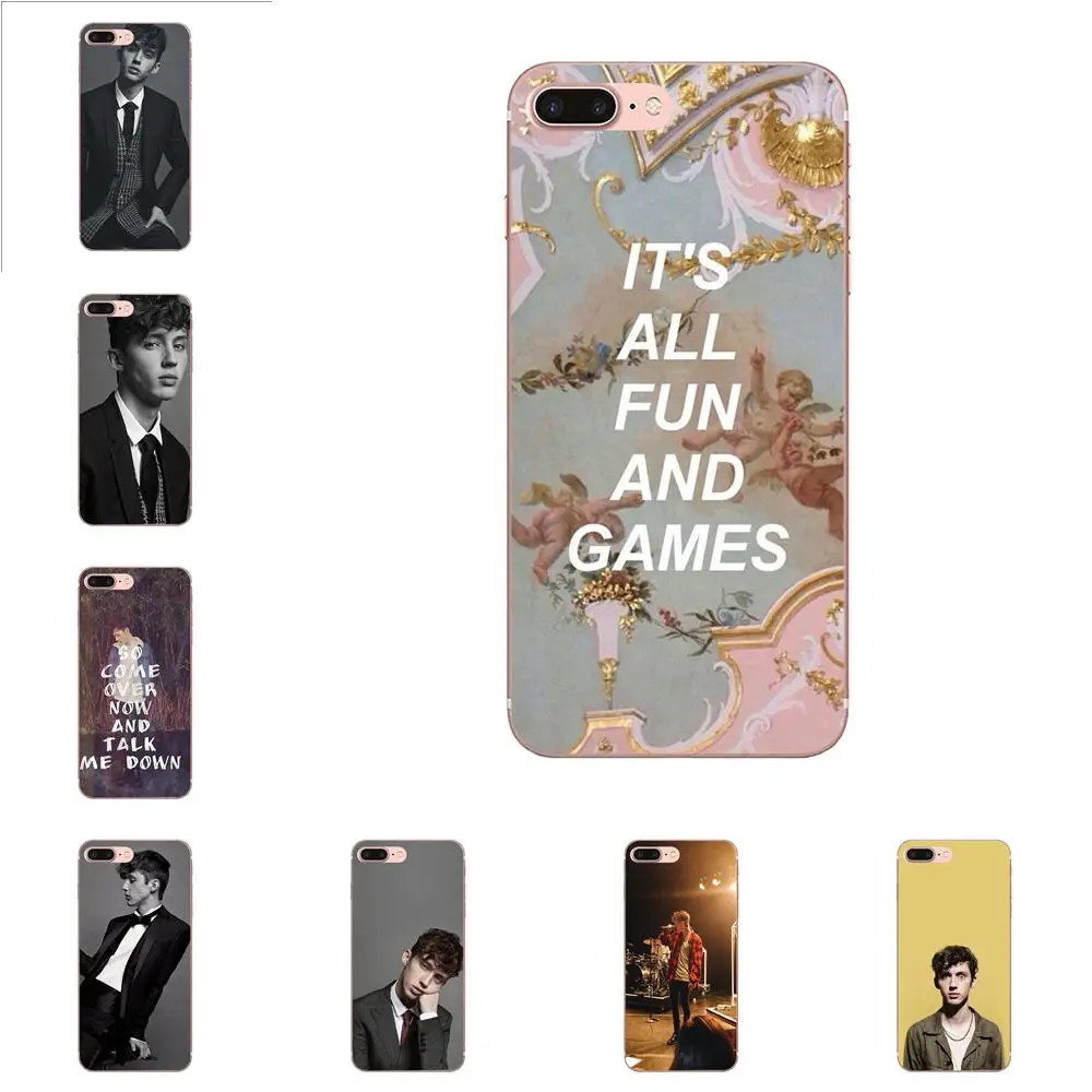 Troye Sivan Индивидуальные фотографии черный чехол для телефона Apple iPhone 4 4S 5 5C 5S SE 6 6S 7 8
