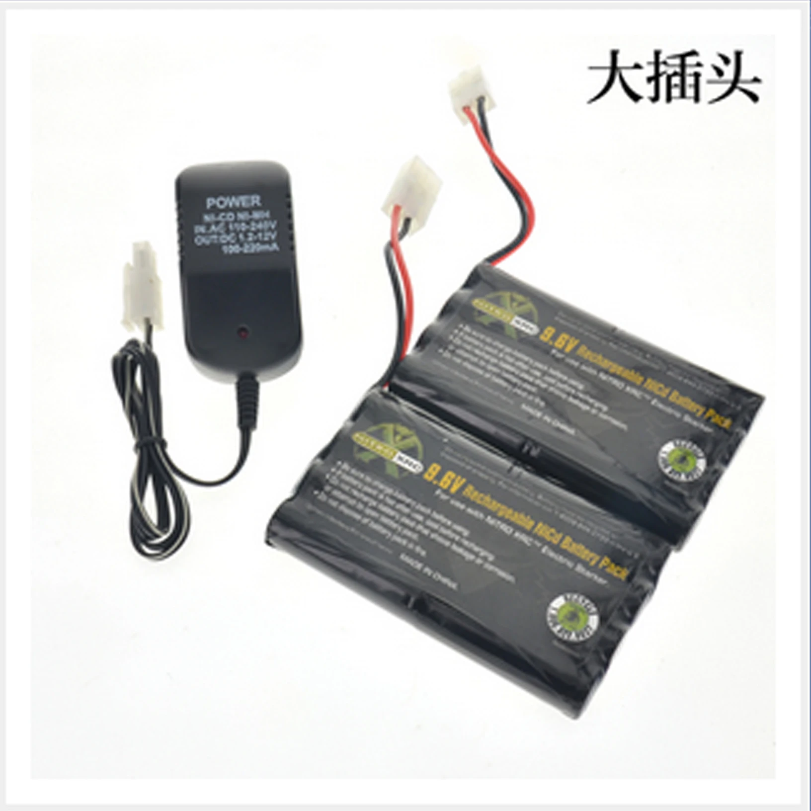 

2x 9.6v 2400mAh Ni-cd Tamiya Connector Rechargeable Battery Pack