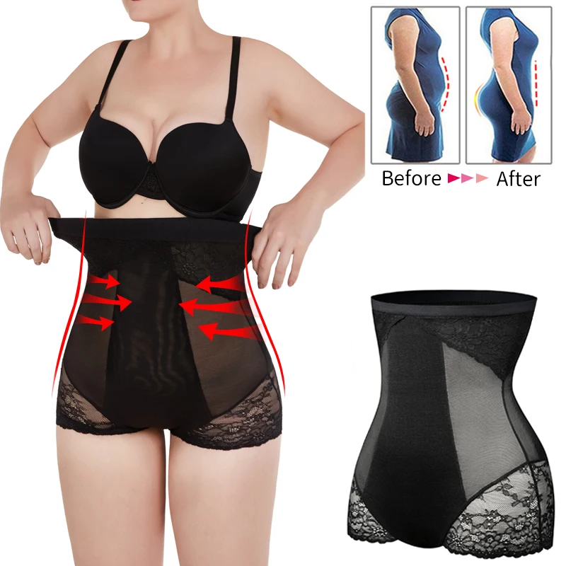 Утягивающие трусики с высокой талией для коррекции живота бесшовное нижнее
