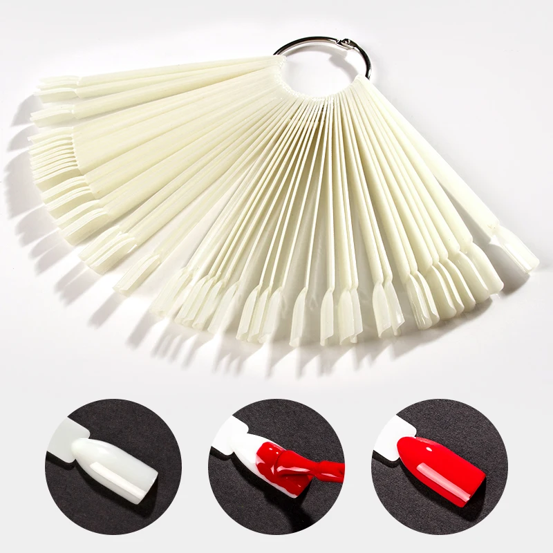 Накладные Типсы для ногтей веерообразные накладные дизайна УФ гель наклейка