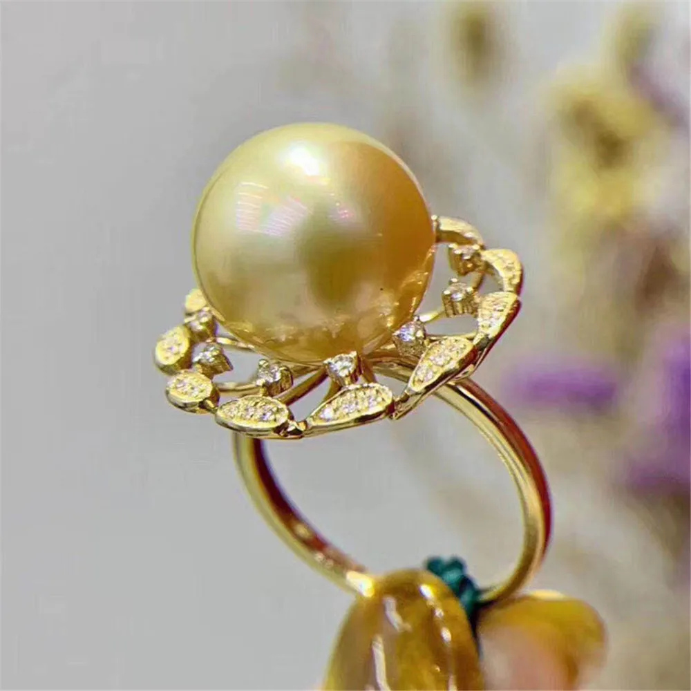 

Classic Rings Resizable Design Rings Base 925 Silver Pearl Rings Settings Women DIY Pearl Rings Accessory No Pearl