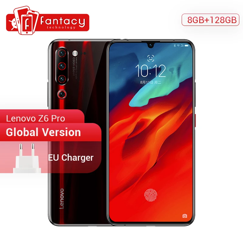 Lenovo глобальная версия Z6 Pro 8 Гб 128 ГБ Snapdragon 855 Восьмиядерный 6 39 &quot1080P дисплей