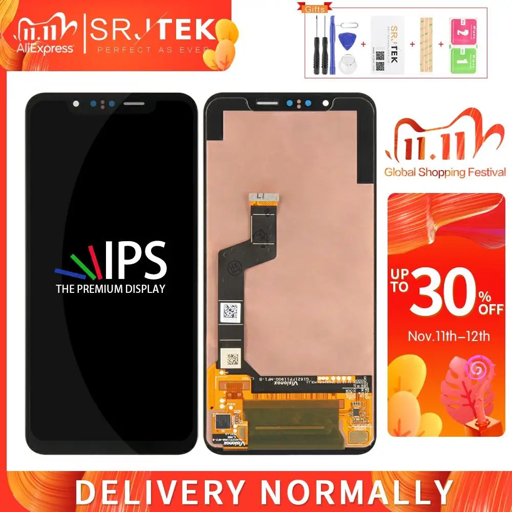 

Дисплейный модуль для LG G8s ThinQ, ЖК-дисплей, сенсорный экран для LG G8s ThinQ