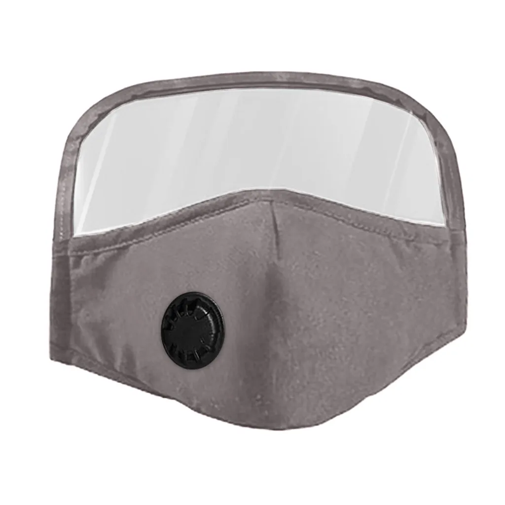 Дыхательный клапан маска для лица Уход за кожей унисекс Защита глаз съемная