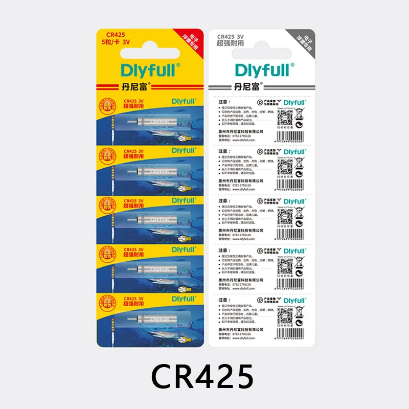 

100pcs/lot CR425 CR435 CR311 CR322 Luminous Fishing Float Batteries Unrechargable Pin Cell Battery 3V Fishing Tackle A433