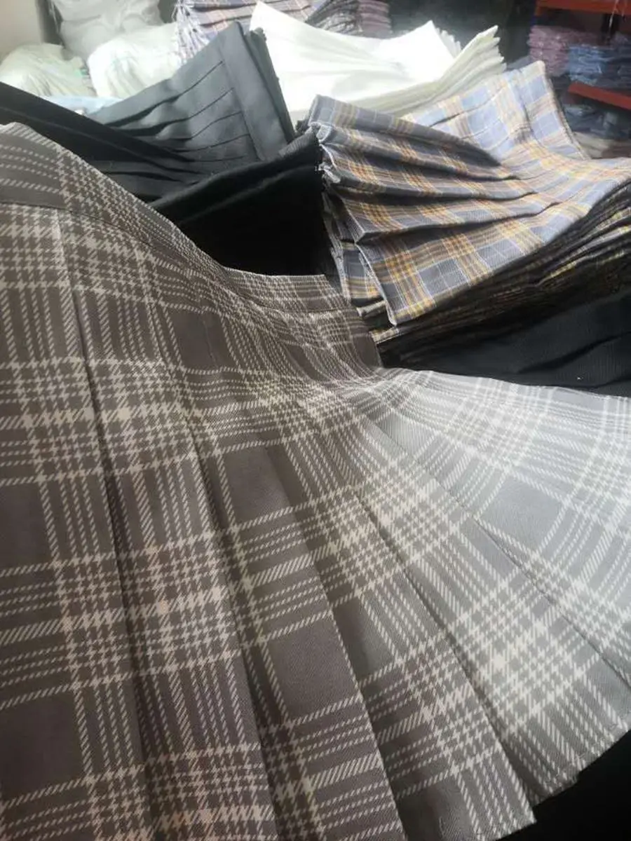 

Spring Summer Autumn Style Cute Sweet Girl Dancing Mini Skirt High Waist Patchwork Plaid Student Safety Of Pants Pleated Skirt