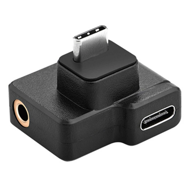 

Для камеры OSMO действия микрофона 3,5 мм/USB-Cc адаптер Аудио Внешний крепление для микрофона для разъем TRS для Osmo аксессуары для экшн-камеры