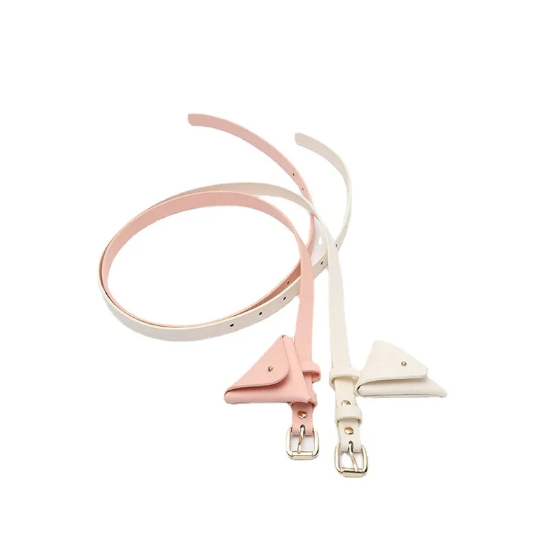

Fashion New Women's Leather Belt Bag Korean Mini Japanese and Korean Style Coin Purse Belt Waist Bag Thin Belt