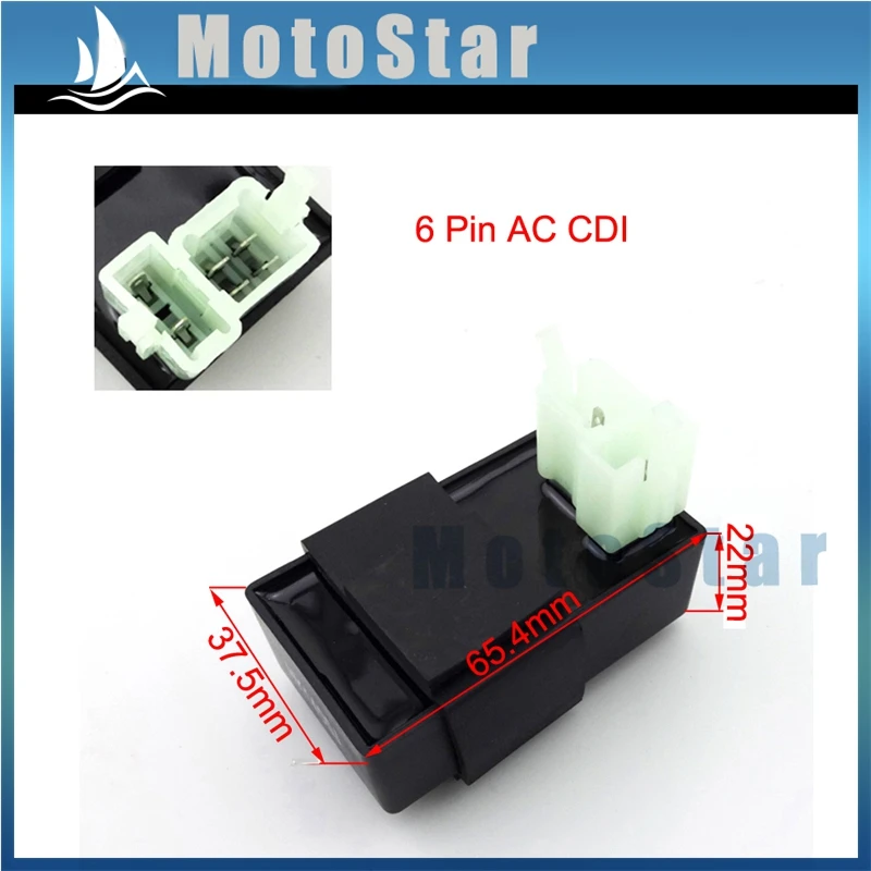 6 Pin AC cdi-зажигание коробка 150cc 200cc 250cc ATV Quad 4 Wheeler Go Kart Багги 50cc 70cc 90cc 110cc 125cc 140cc 160cc Яма Грязь Bik