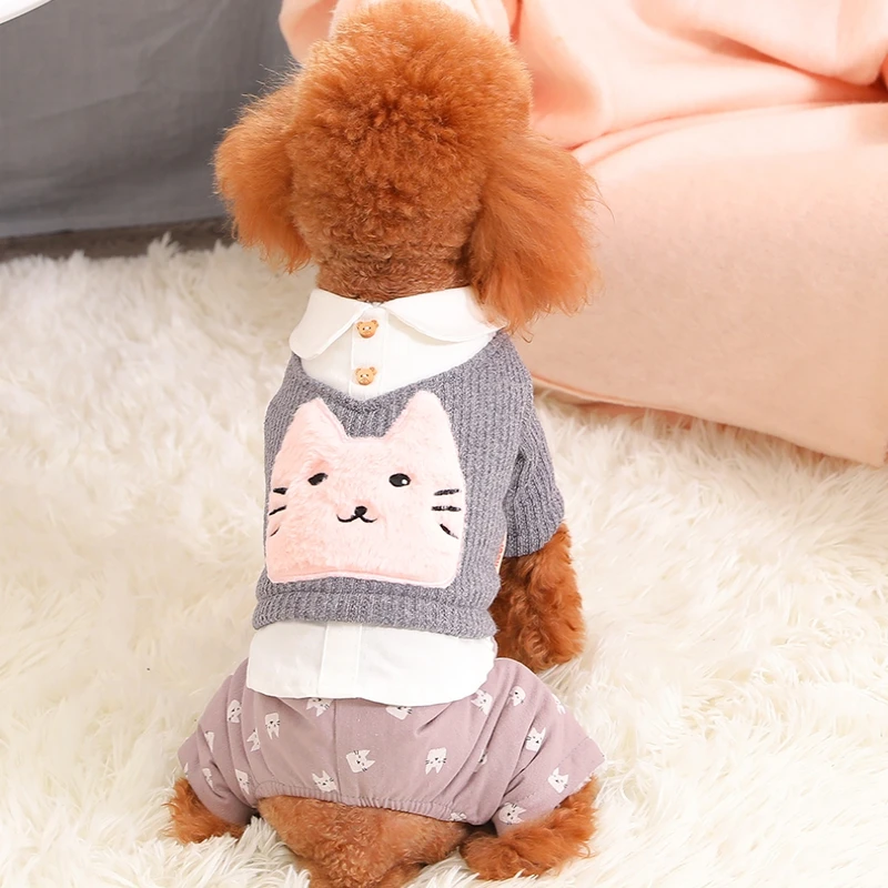 Осенне-зимнее теплое пальто для домашних животных чихуахуа бульдога | Дом и сад