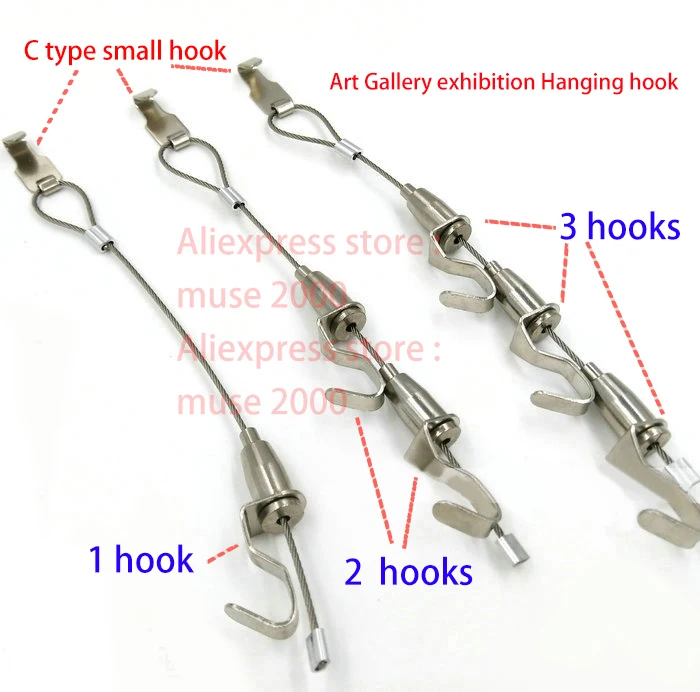 1 крючок длиной 0 5 3 метра художественная галерея выставочный висячий стальная