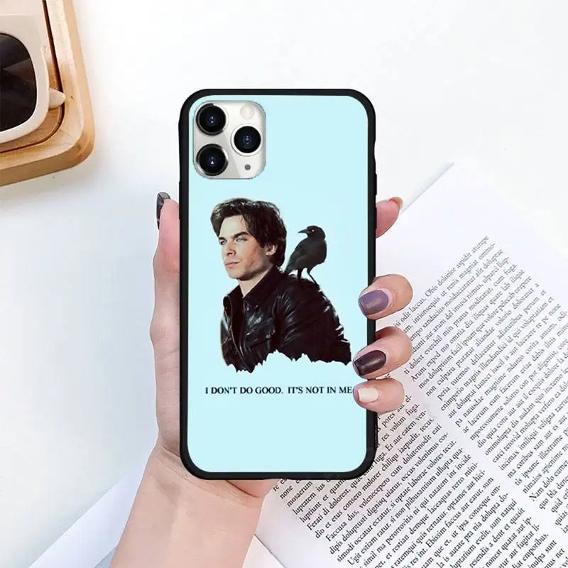 

The Vampire Diaries Stefan Damon Salvatore Phone Case for iPhone 11 12 pro XS MAX 8 7 6 6S Plus X 5S SE 2020 XR mini