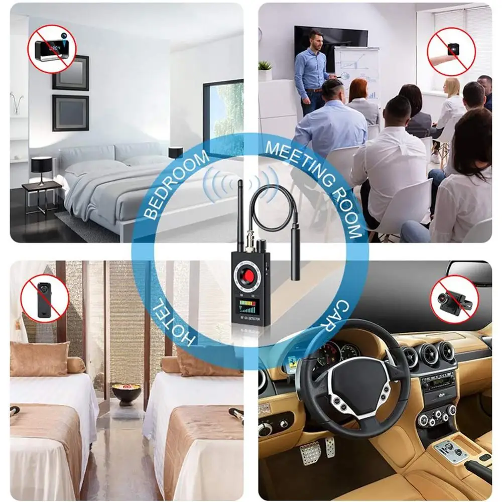 

Hidden Camera Detectors RF Signal Detector Wireless Bug Detector Hotel Camera Finder Anti Spy GPS