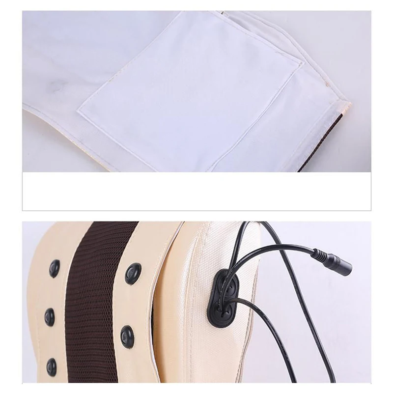 

Massage Lumbar Pillow Waist Neck Massager Physiotherapy Multifunction Household Cervical Correction Kneading Lumbar Massager