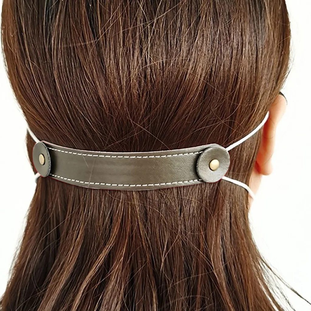 8 шт. Кожаная маска крючок не тугие уши удлинитель ремешок регулируемый