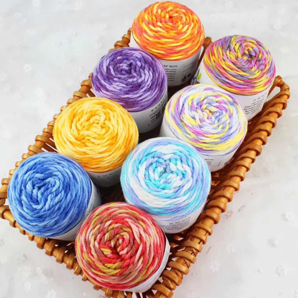 Пряжа для ручного вязания хлопковая нить крючком сделай сам кукол свитеров