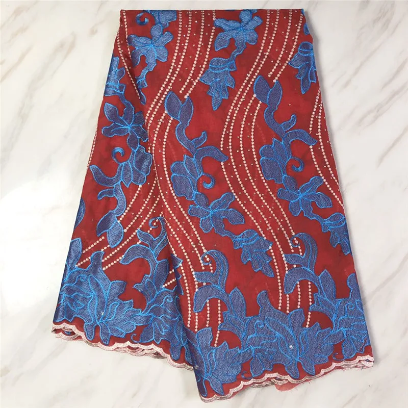 Горячая Распродажа африканская сухая хлопчатобумажная кружевная ткань высокого