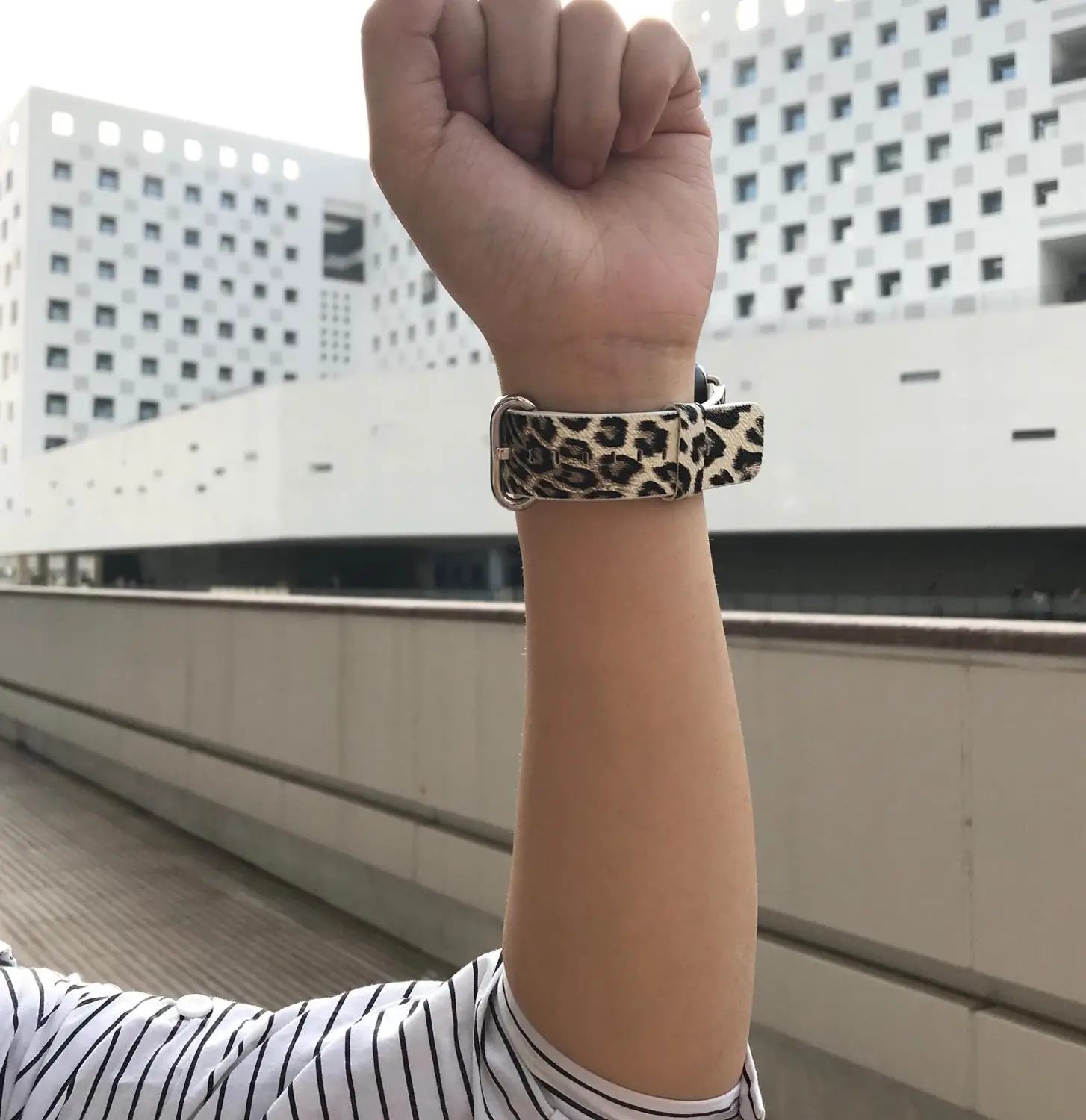 KeBitt женские ремешок для наручных часов Apple Watch 38 мм 42 40 браслет Леопардовый принт 44