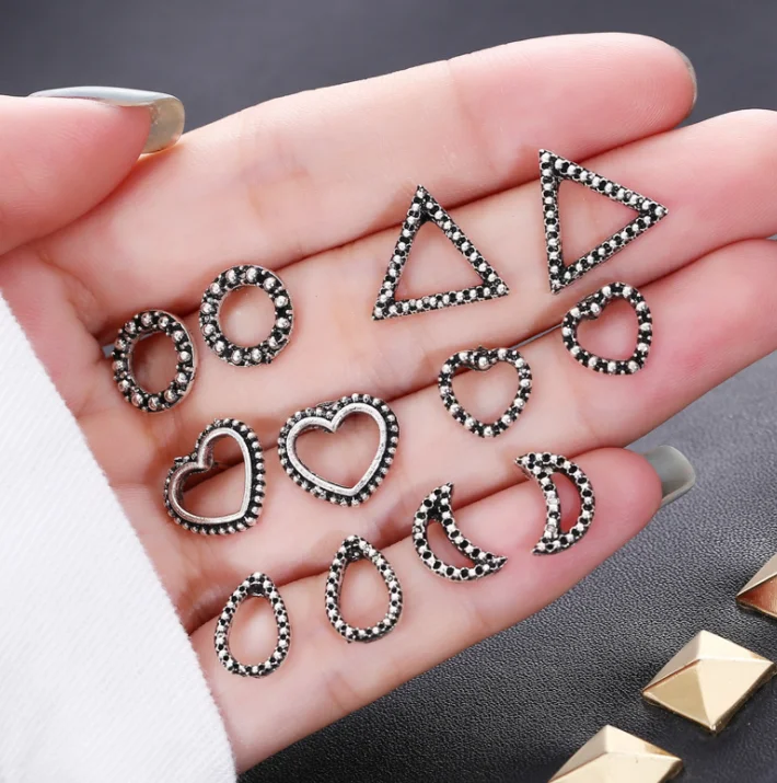 Винтажные серьги гвоздики для женщин Букле д 'ореиль ювелирные изделия в