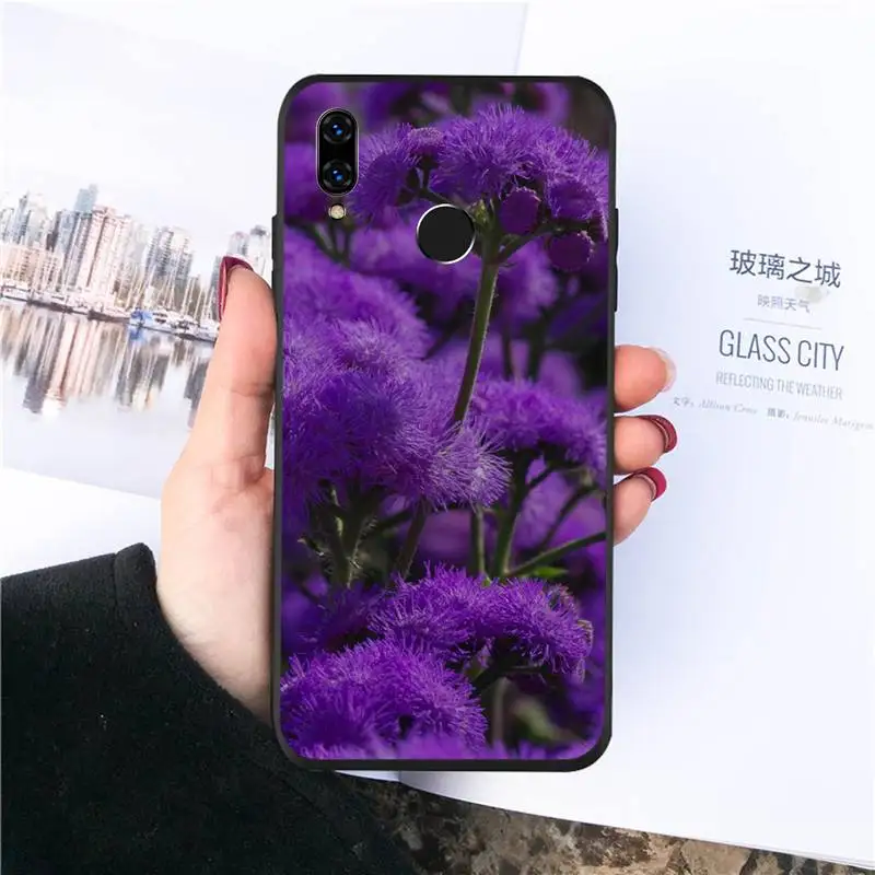 

infinity on purple Leaves flower Phone Case For Huawei honor Mate P 10 20 30 40 Pro 10i 9 10 20 8 x Lite funda coque