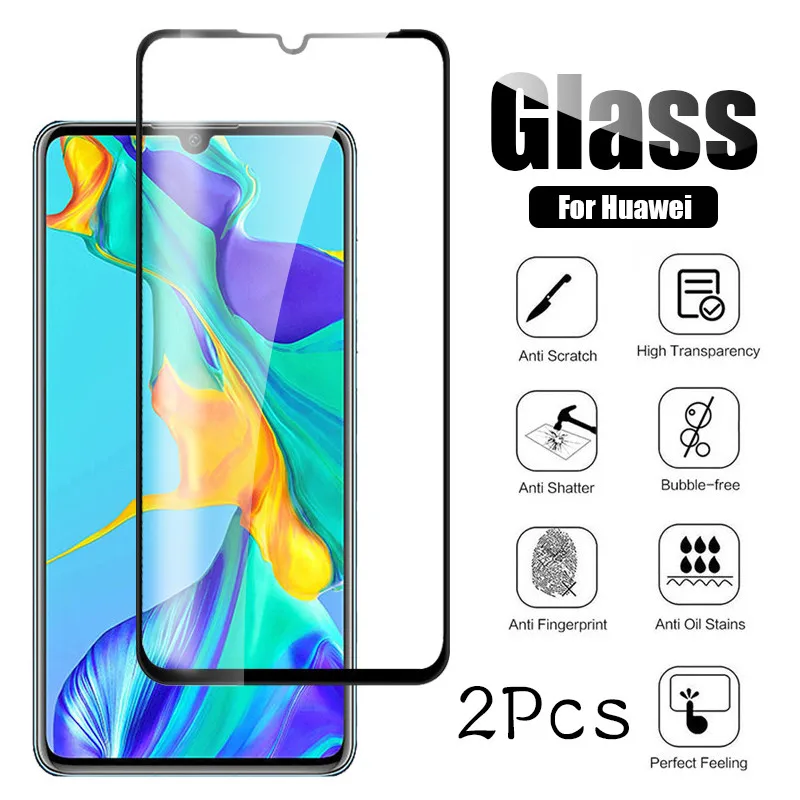 2 шт для huawei P30 Lite закаленное стекло P30lite MAR LX1M ELE L29 P 30 полное покрытие экрана
