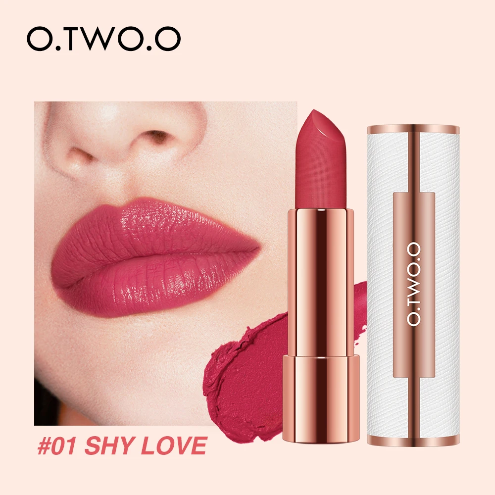 

O.TWO.O 3 pcs Lipstick Set Lips Makeup Kit Long Lasting Waterproof Matte Lipstick Comestic Set Lip Balm new year gift