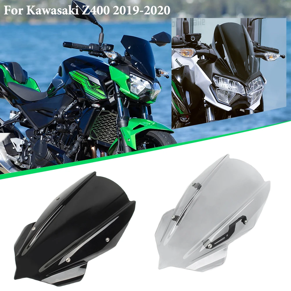 Дефлектор ветрового стекла для мотоцикла спортивный козырек Kawasaki Z250 Z400 2019 2021 Z 400