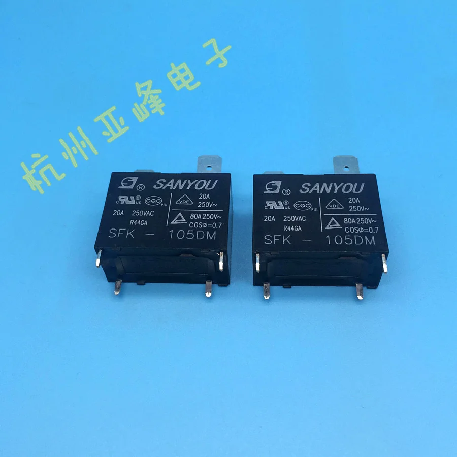 5 шт. Sanyou реле SFK 105DM 5VDC набор нормально разомкнутый 4 контактный 20a250vac HF102F 5VDC|Реле| |