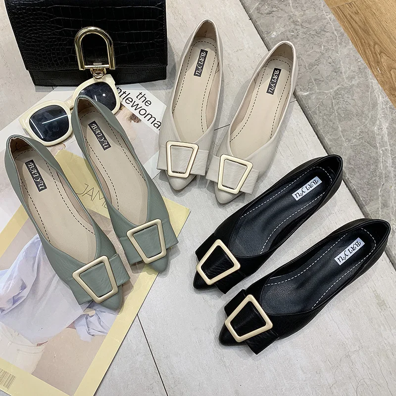 

Bow-Knot Shoes On Heels Female Footwear Casual Sneaker 2021 Fashion Women's Square Toe Autumn Butterfly Dress New Summer Modis F