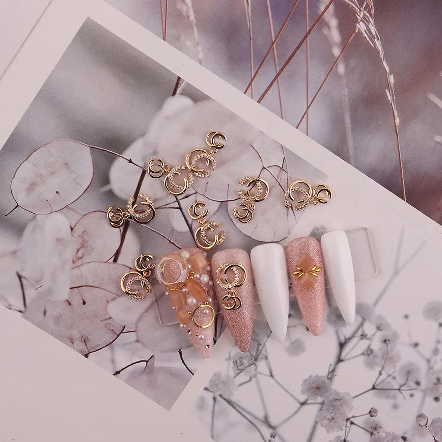 

5pcs TN5108 Zircon Pendant Nail Art Crystal nail jewelry Rhinestone nail supplies nails accessories 3D nail decorations charms