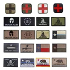 Заплата вышивки медик Техас Калифорния Каратель Череп в стиле милитари для Костюмы сумка шапки тактические заплатки