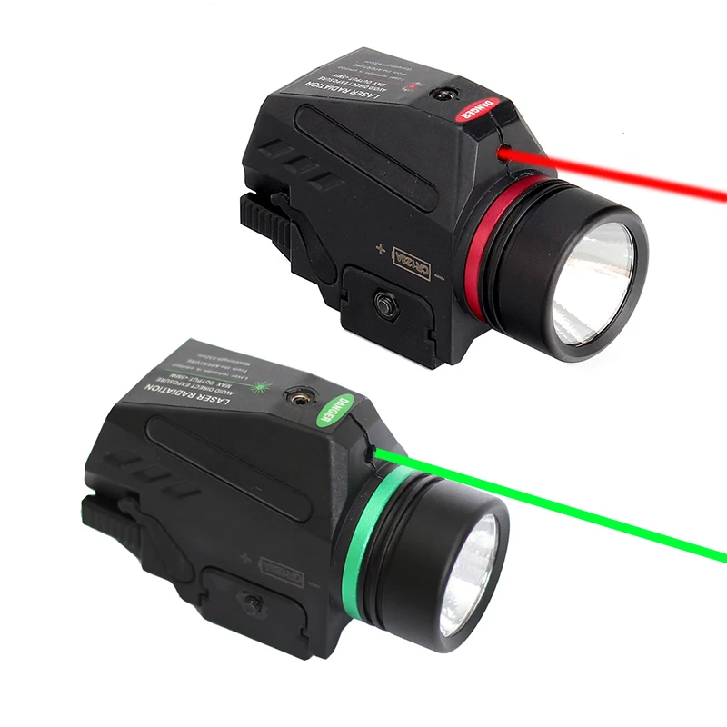 

Обновленный тактический светодиодный фонарик и красный/зеленый лазерный прицел, комбинированный белый светильник 150 люмен, 20 мм, крепление ...