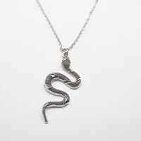 snake necklace new animal snake dangle women pendant necklace minimalist style alloy trendy female birthday jewelry bijoux gift