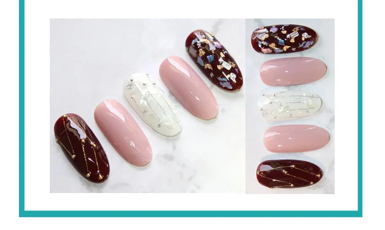 

1 Box manicure Colorful silk thread Honeysuckle Ornament color silk thread Seven color striped manicure decoration