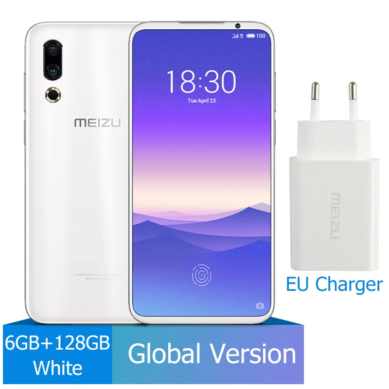 6GB 128GB White Глобальная версия Meizu 16 s, 6 ГБ, 8 ГБ, 128 ГБ, 16 s, Смартфон Snapdragon 855, 6,15 дюймов, 48 МП, двойная камера AI, фронтальная, 20 МП, 3600 мАч, NFC - Цвет: 6GB 128GB White