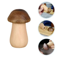wooden mushroom shaped toothpick holder creative household toothpick case