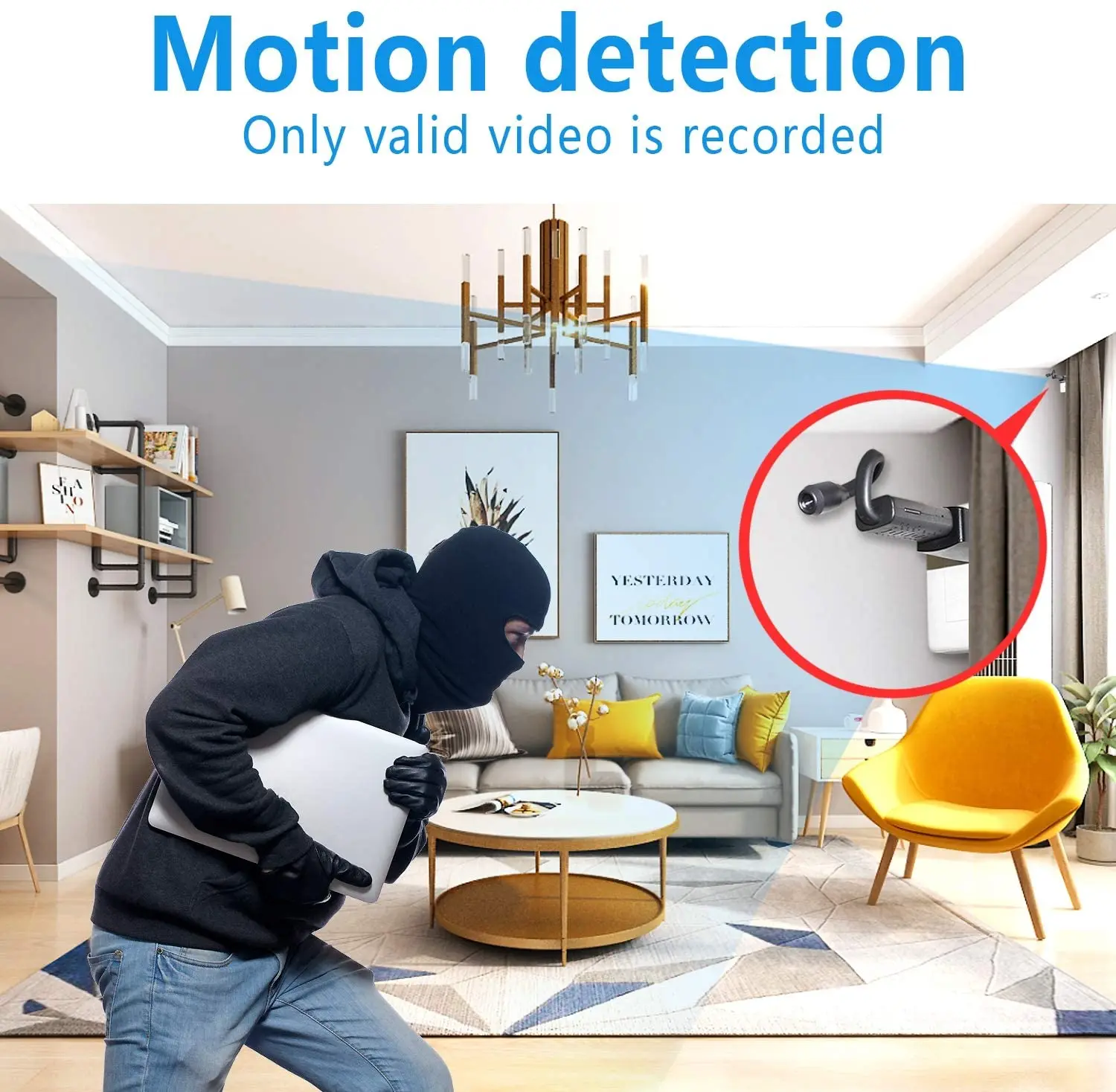 1080P мини USB Wifi камера наблюдения IP s HD Смарт AI Обнаружение человека V380 Pro Auido Запись