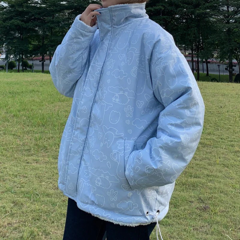 Женские зимние теплые пальто из искусственной овечьей шерсти верхняя одежда с